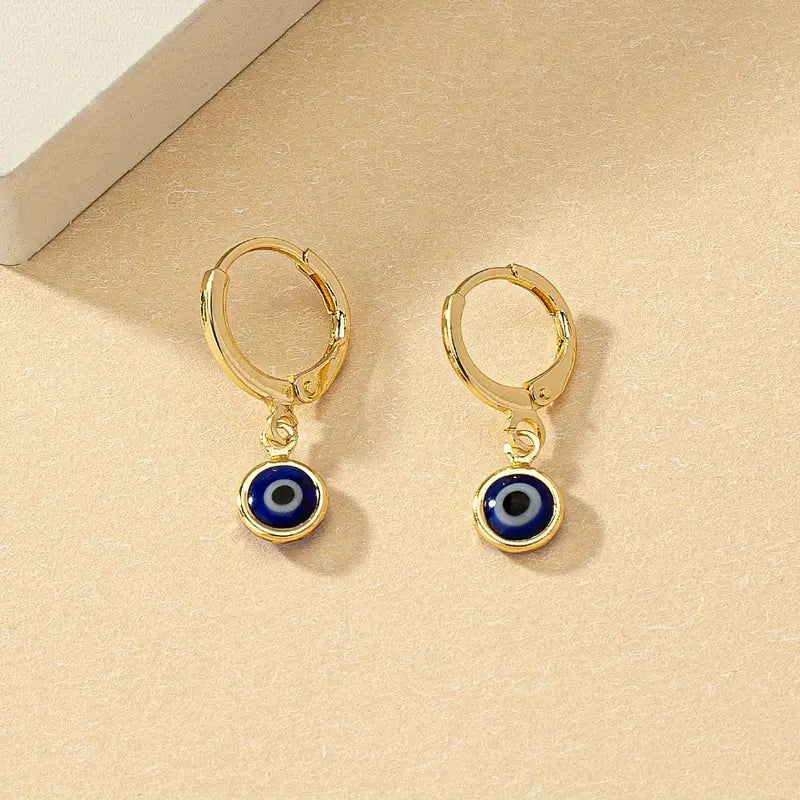 Evil Eye Hoop Earrings