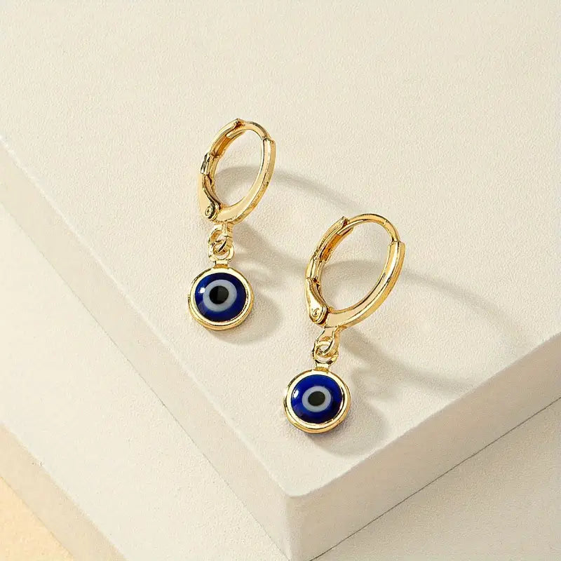 Evil Eye Hoop Earrings